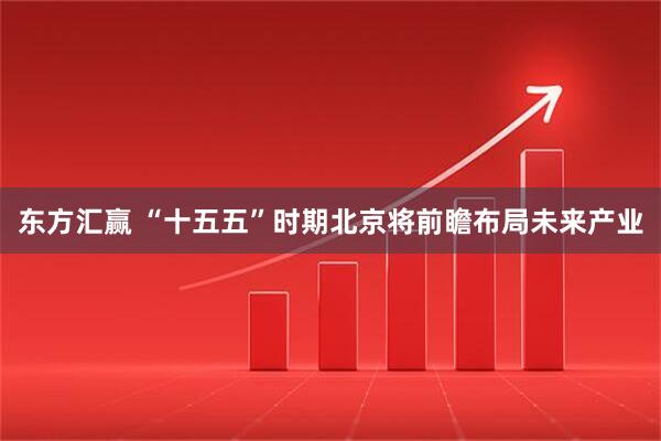 东方汇赢 “十五五”时期北京将前瞻布局未来产业